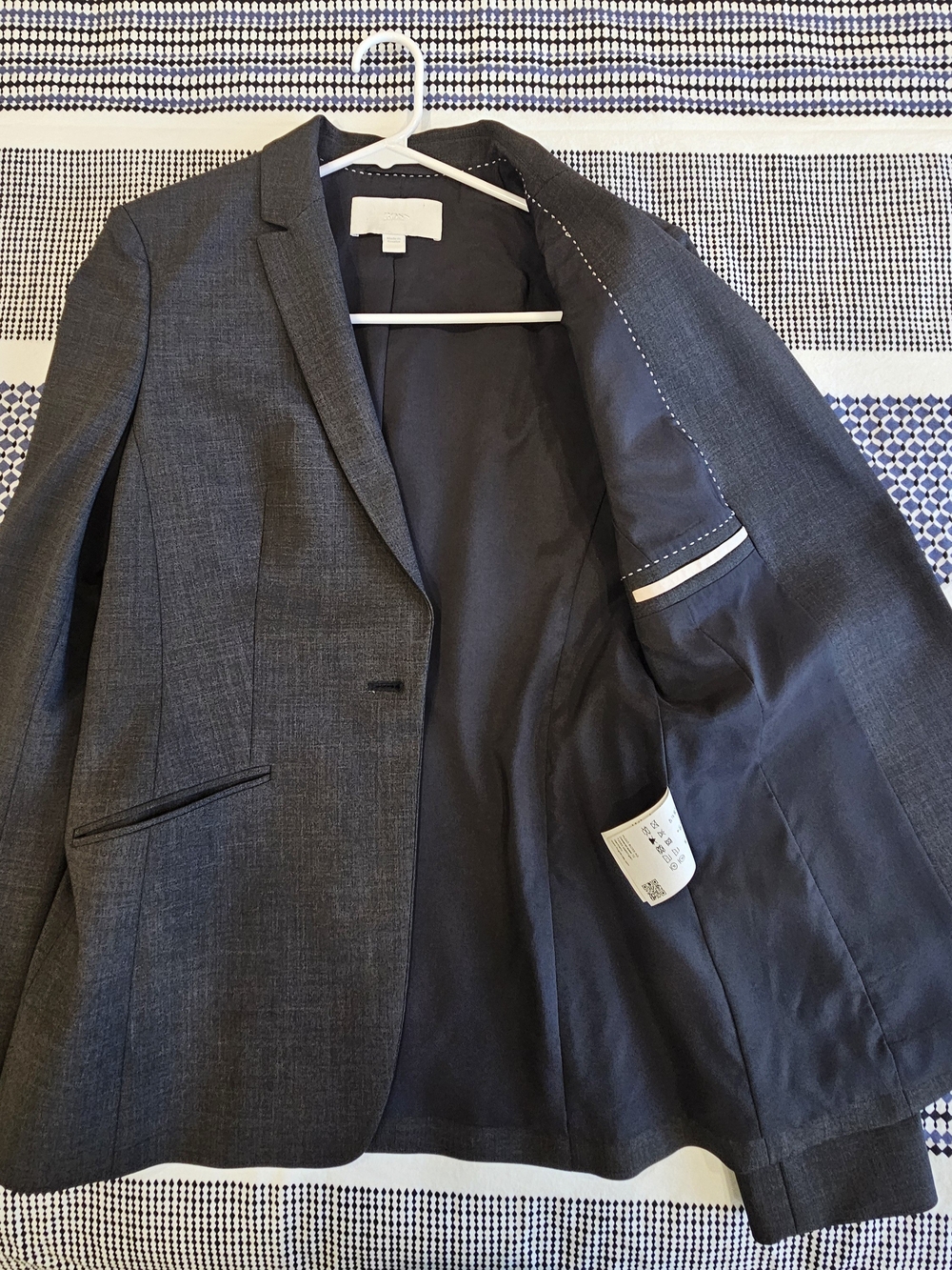 Boss Gray Single-Button Women's Blazer - Picture 8 of 11